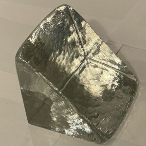 Vintage Blenko Handmade Art Glass Bookend mid-century modern style